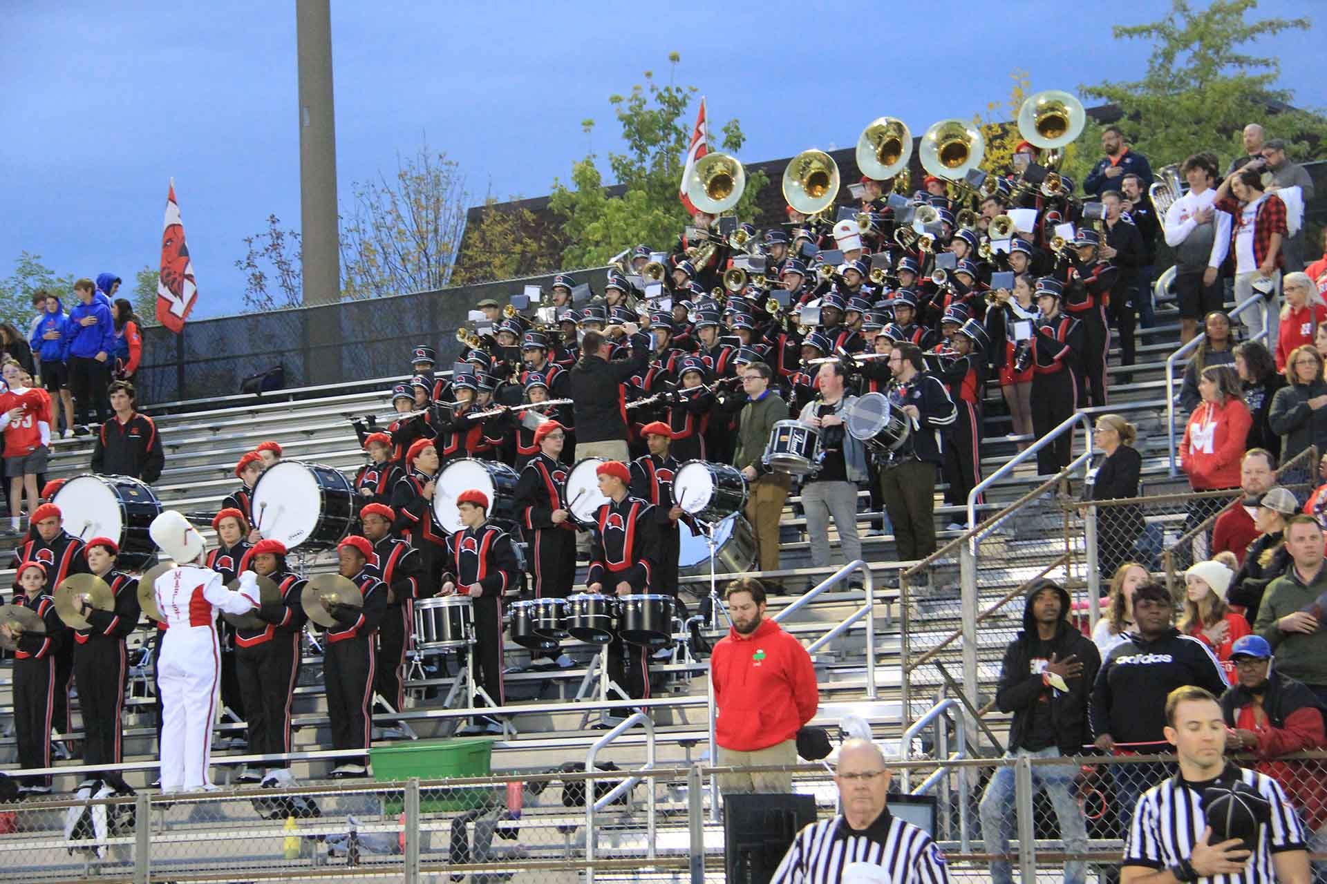 2017-5-Year-Reunion-and-Scoreboard-Dedication-band-and-crowd