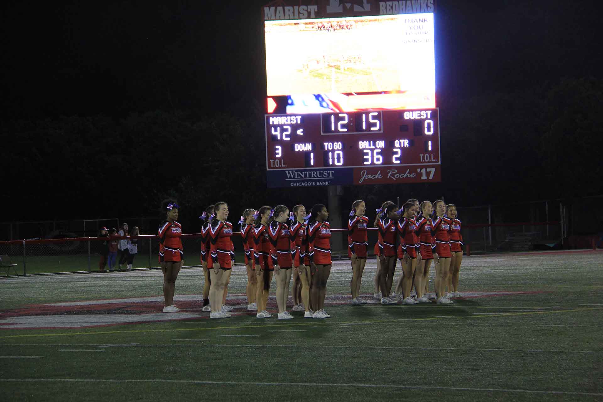 2017-5-Year-Reunion-and-Scoreboard-Dedication-cheerleaders-with-score-board-in-the-background