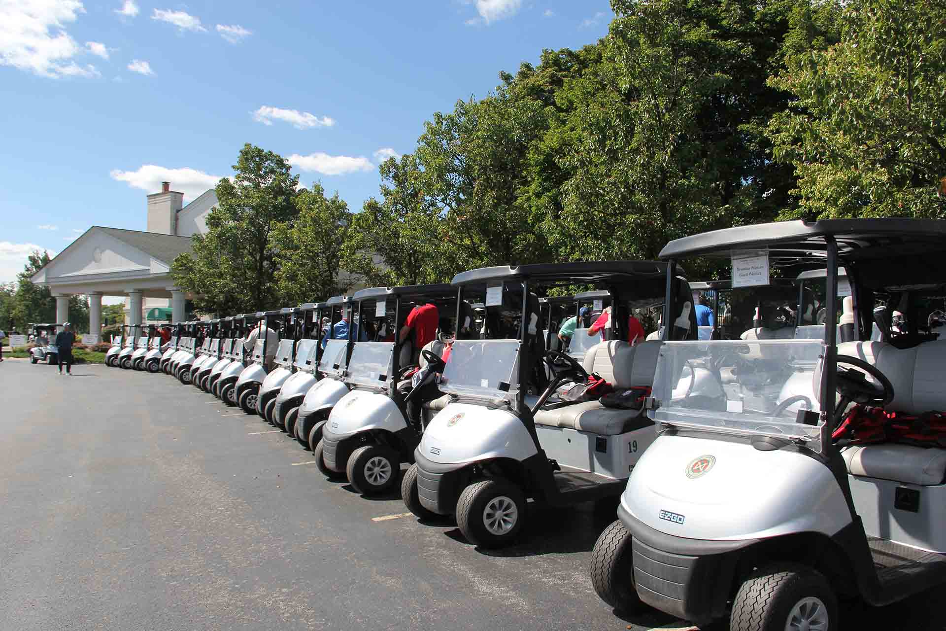2022-Endowment-Golf-Classic-line-of-golf-carts-and-people