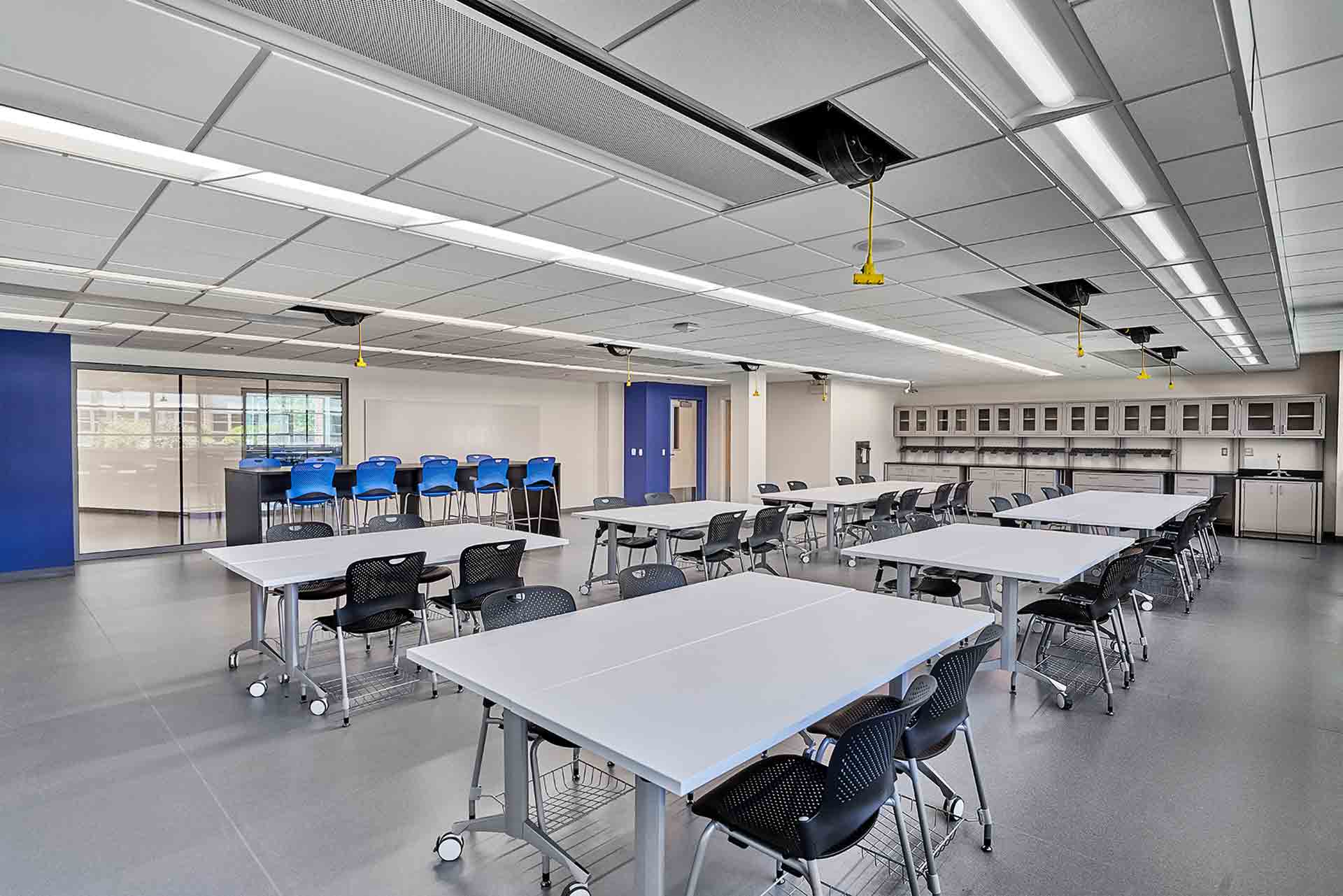faith-in-the-future-campaign-classroom-with-blue-and-black-chairs