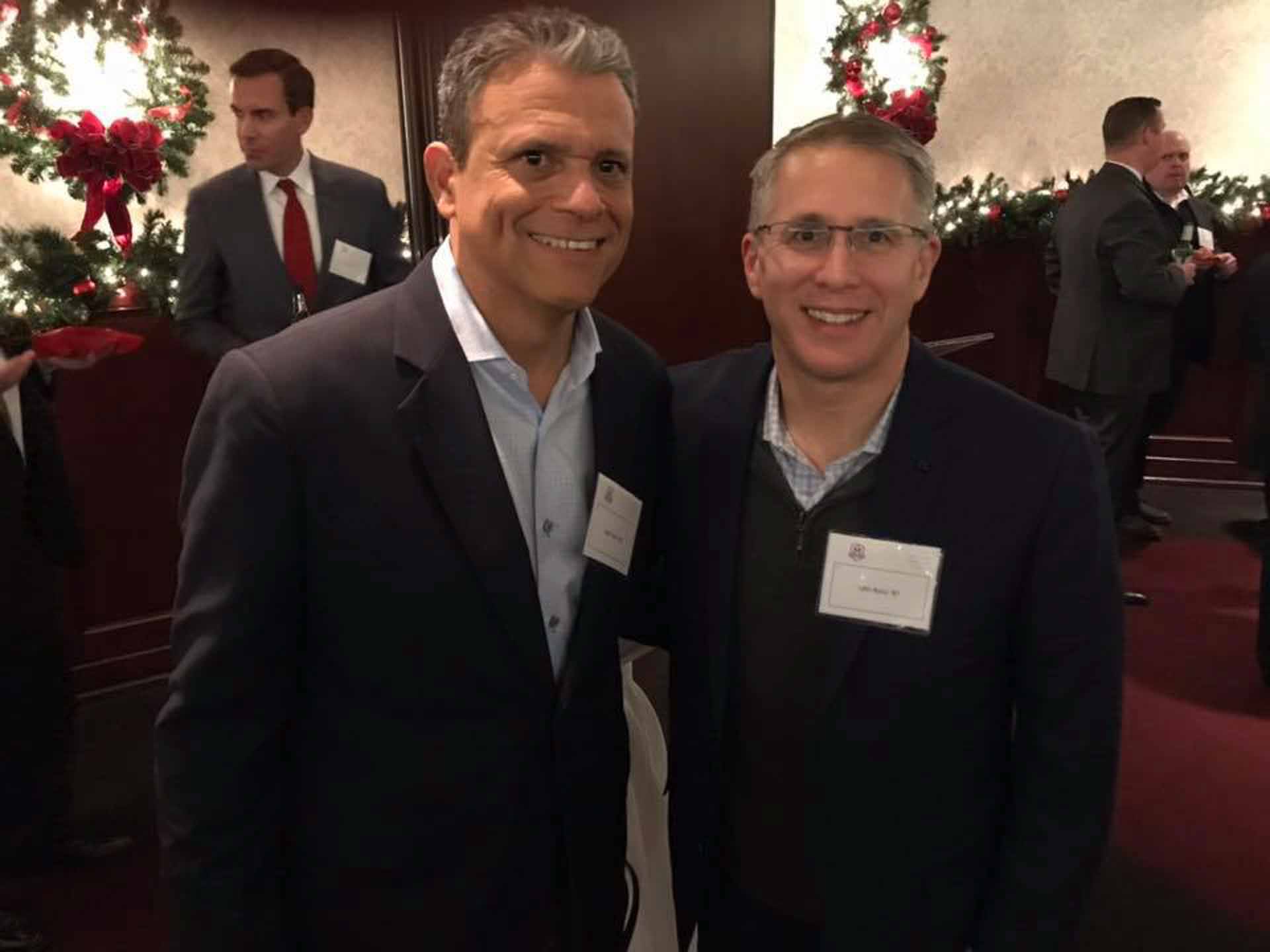 law-association-christmas-social-2019-two-people-smiling