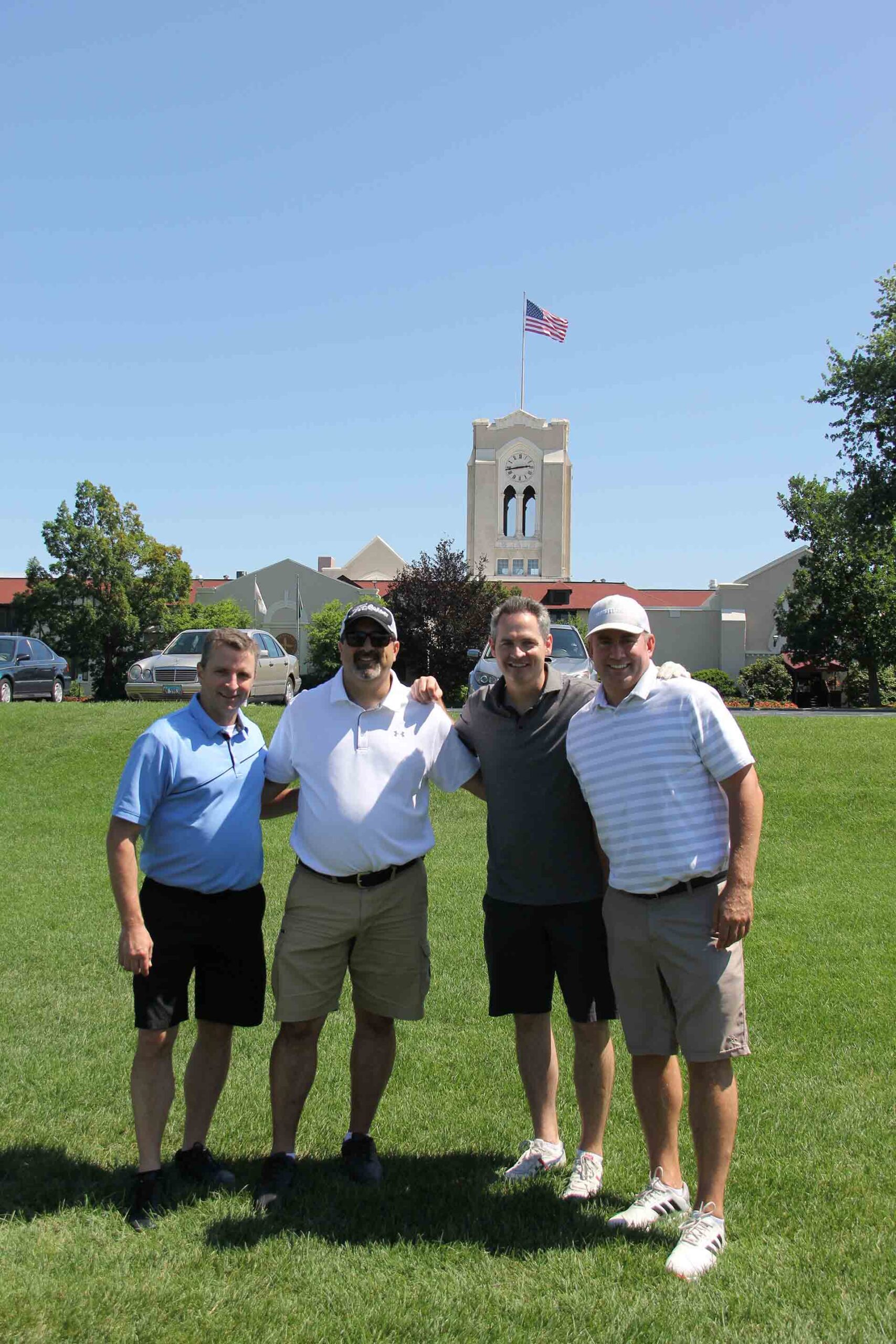 marist-law-association-golf-outing-golfers-in-front-of-building