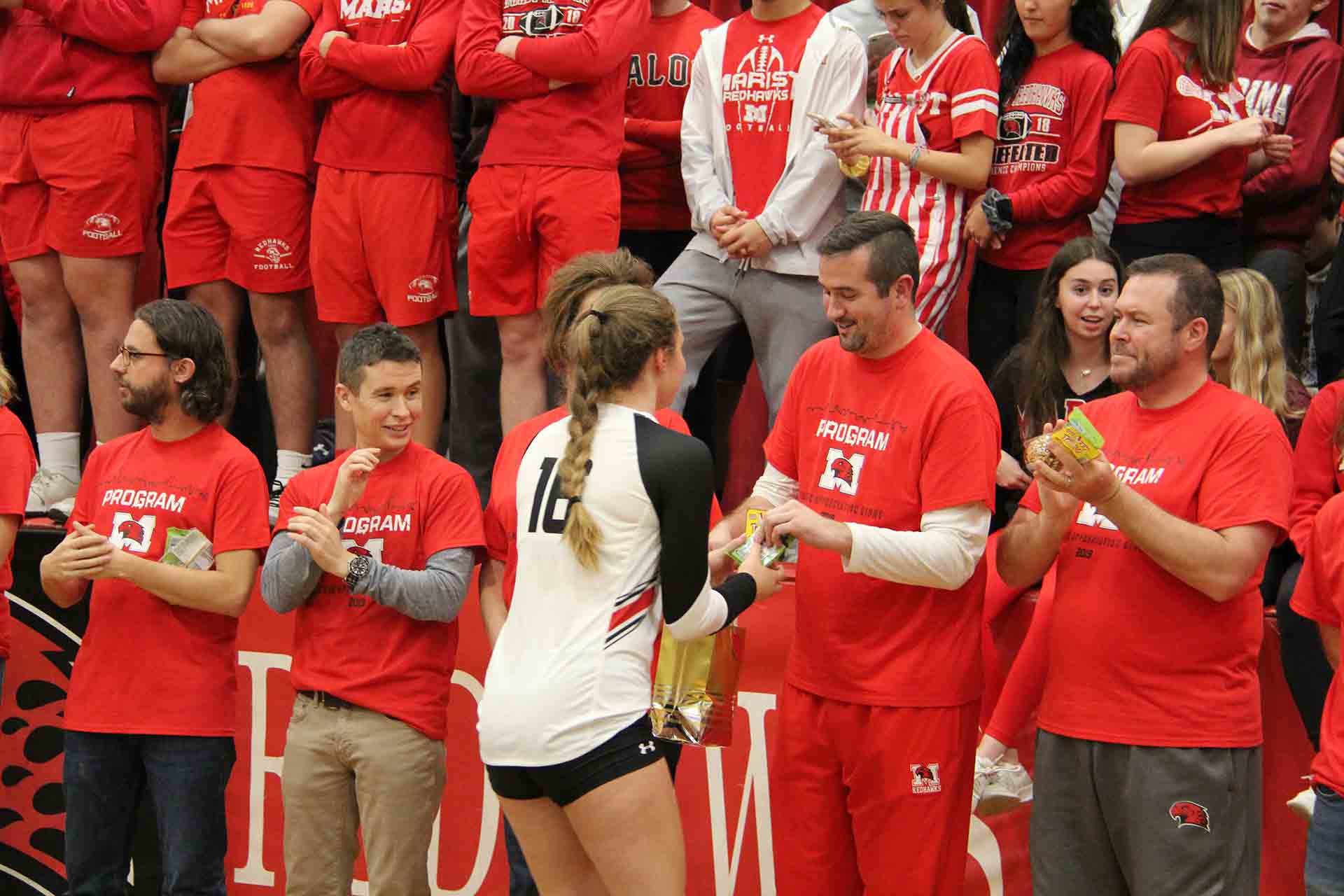 volleyball-vs-benet-teacher-appreciation-player-giving-teacher-snacks