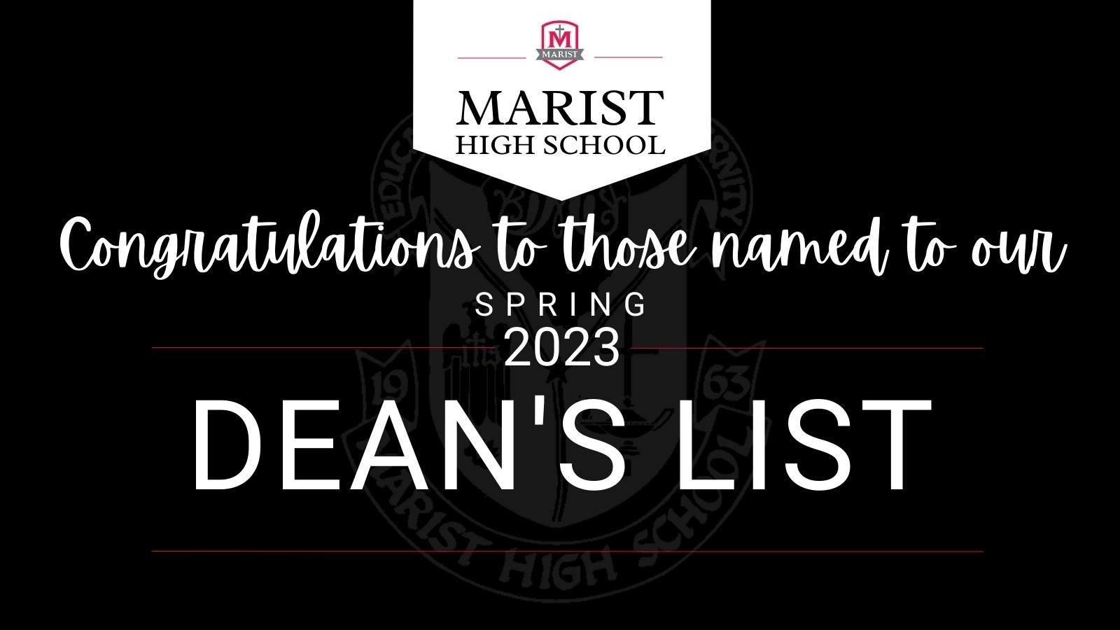 spring 2023 deans list honor roll 96