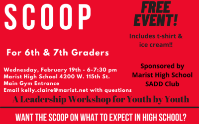SADD Club “Here’s the Scoop” Event – 2/19!