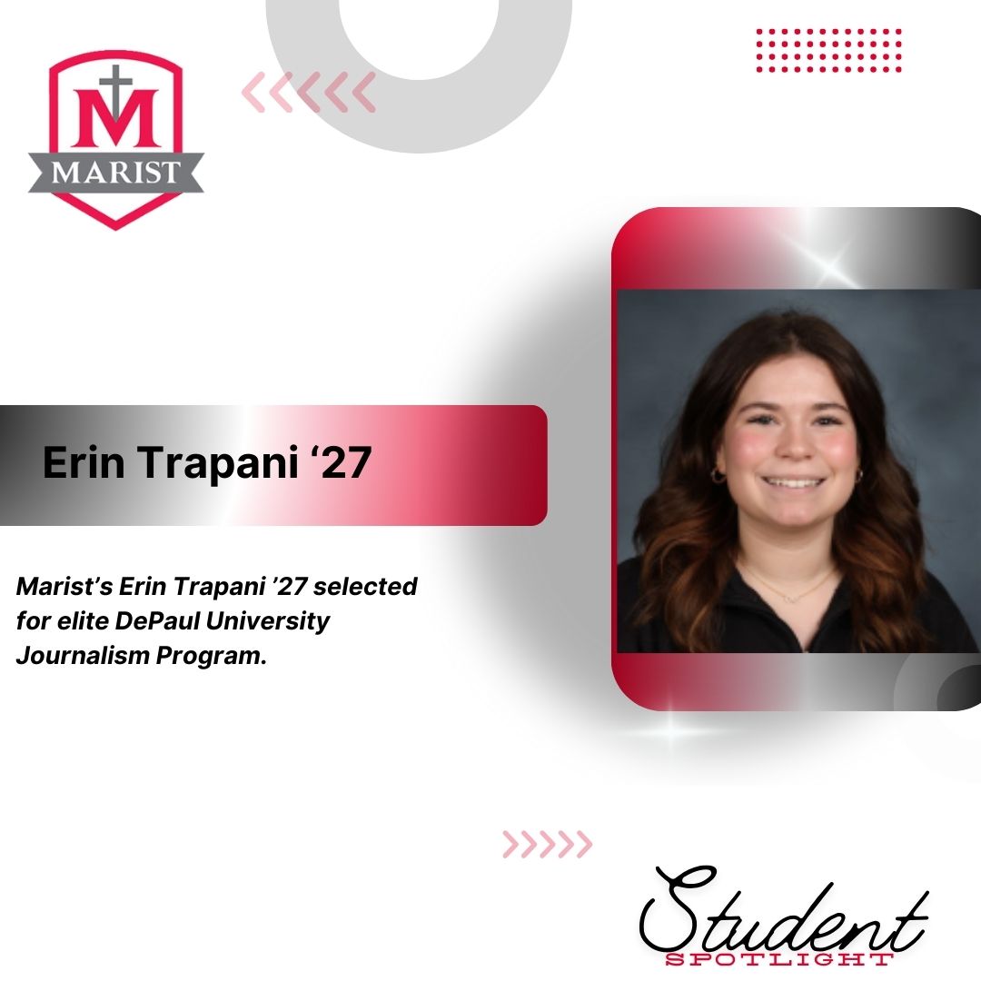 Marist High School senior Erin Trapani at DePaul journalism camp