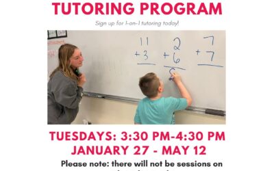 Free Grade School Tutoring Winter/Spring Session 1/27-5/12